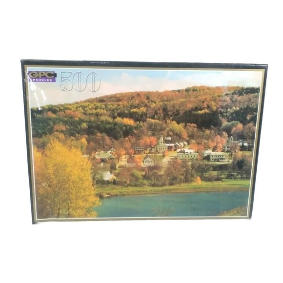 Vtg GPC Regency Collection 500 Piece Jigsaw Puzzle New Hampshire Scene 1996 NEW - Picture 1 of 4